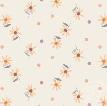 Crayon flower multi small