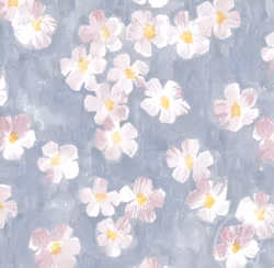 Bold floral blue big