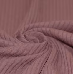 Ribbjersey bred old mauve
