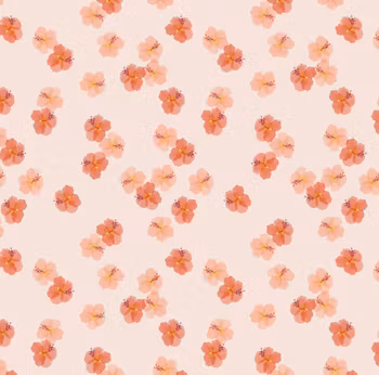 OD- Hawaiian flowers orange small