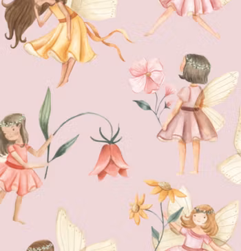 Blomsteralver rosa bakgrunn