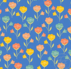 OD- Easter floral blue