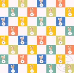 OD- Easter bunnie checkered