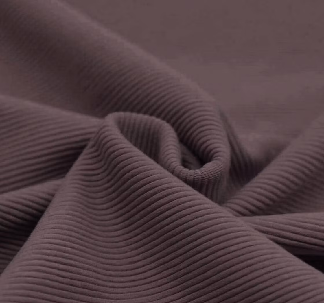 Ottoman ribb dark mauve