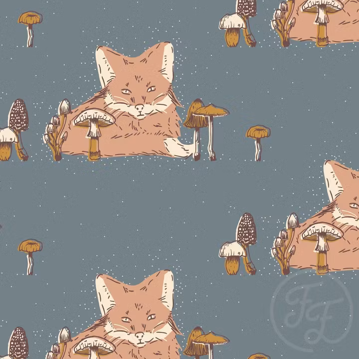 OD- Foxes on grey