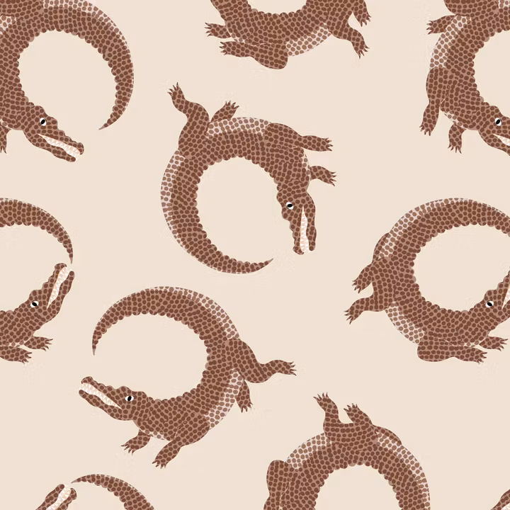 OD- Crocodile dots brown