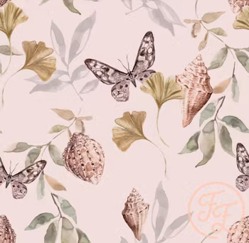 Shells and leaves pink