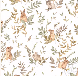 Bunny botanical white small