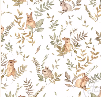 Bunny botanical white small