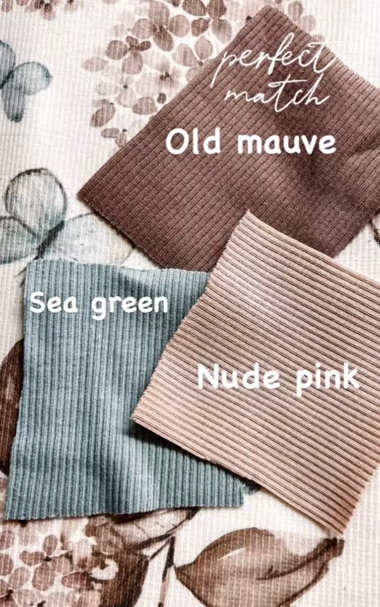 Hydrenga and butterflies ribbjersey