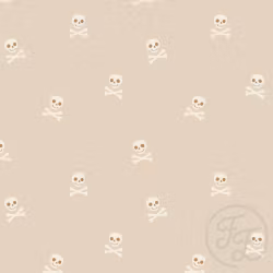 OD- Skull and bones beige small
