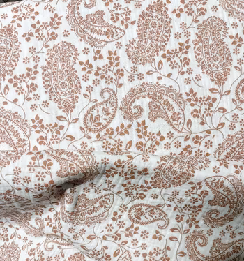 Musselin paisley flowers lys