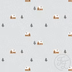 OD- House in the snow dot blue