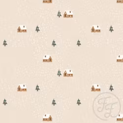 OD- House in the snow dot beige