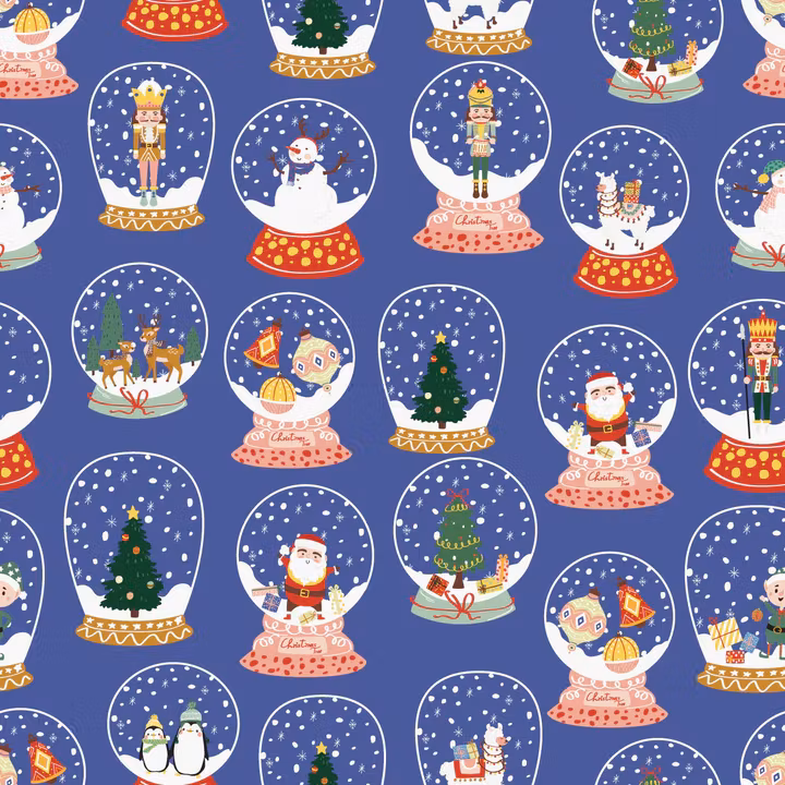 OD- Snowglobe in dusky blue