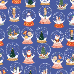 OD- Snowglobe in dusky blue