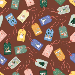 OD- Labels in deep coffee