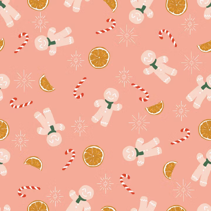 OD- Gingerbreadman, orangeslice and candy in blush