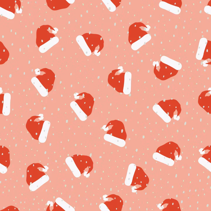 OD- Christmashats in peachy pink