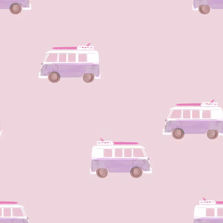 OD- Camper van medium pink