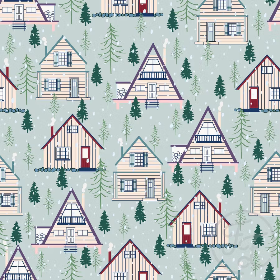 OD- Winter village in sea mist