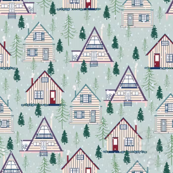 OD- Winter village in sea mist