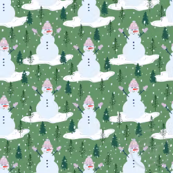OD- Snowman in muted green
