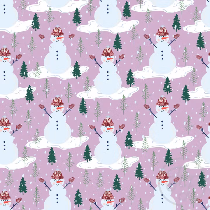 OD- Snowmen in magenta