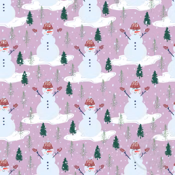 OD- Snowmen in magenta