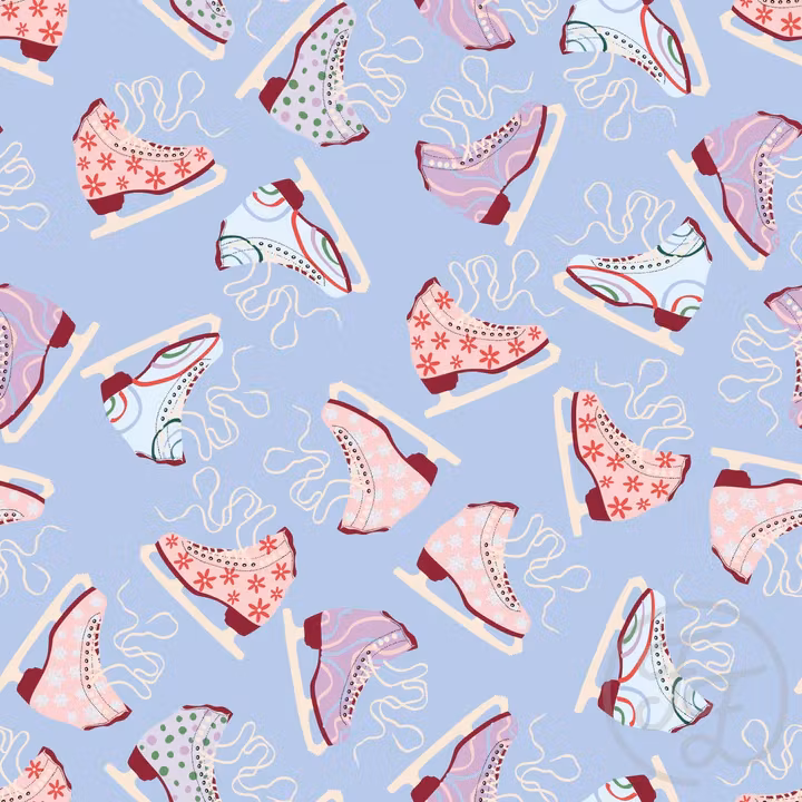 OD- Skates in pale cornflower blue