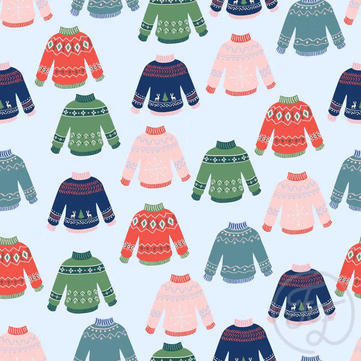 OD- Jumpers in pattens blue