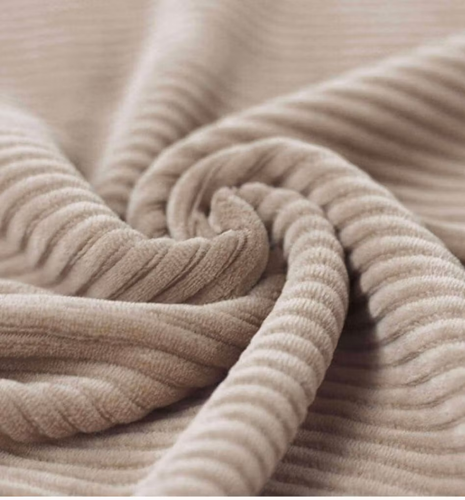 Dark beige cordjersey