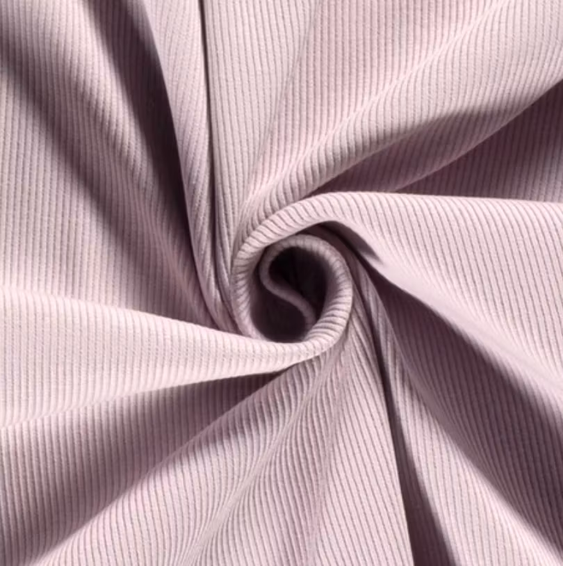 Ribbjersey light mauve