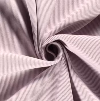 Ribbjersey light mauve