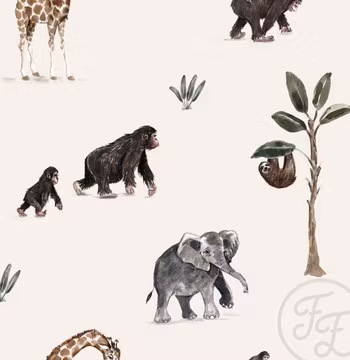 Jungle offwhite ribbjersey