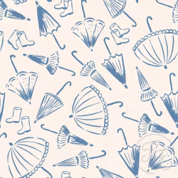 OD- Umbrellas delft blue