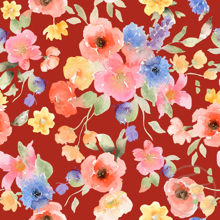 OD-Floral floral red