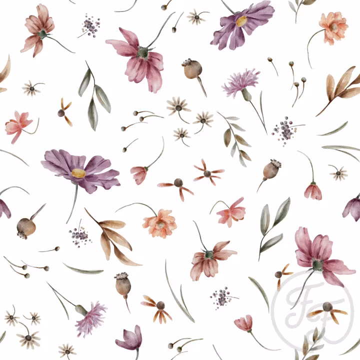 OD- Floral Elin white