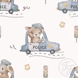 OD- Police dog off white