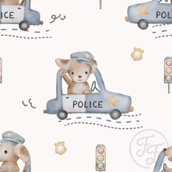 OD- Police dog off white