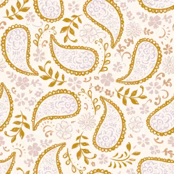 OD- Paisley dusty pink & ochre