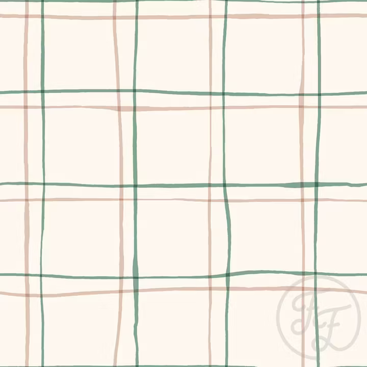 OD- Double checker green & dusty pink