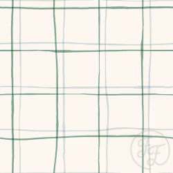 OD- Dusty check green & blue