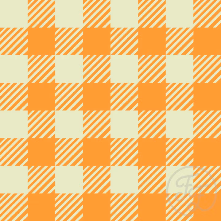 OD- Gingham stripes in Sunshade