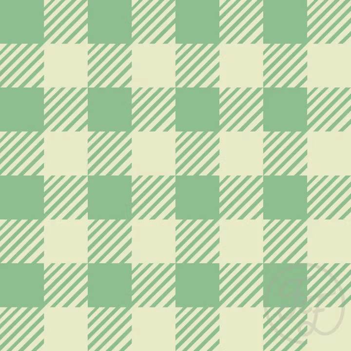 OD- Gingham stripes in Mint Julep