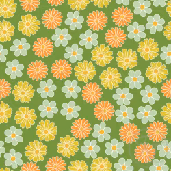 OD- Flowers in Drab Green