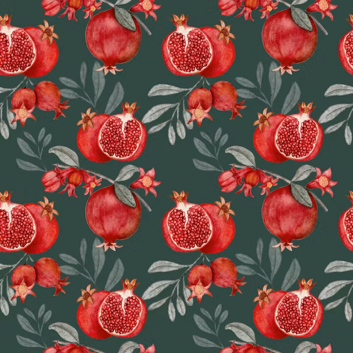 OD- Pomegranates Dark Green