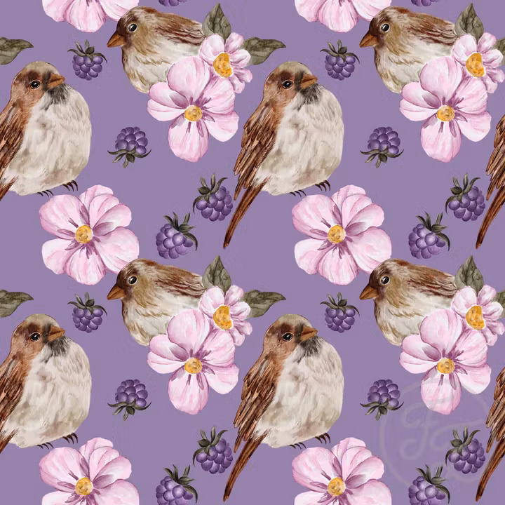 OD- Love Sparrows Dark Purple