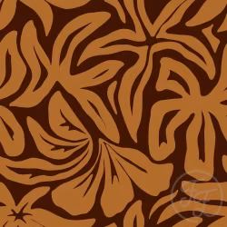 Floral Wave Brown