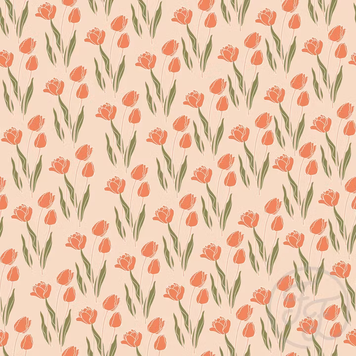 OD- Tulip Flower in Peach Puff